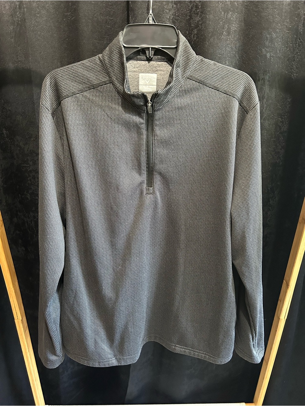 Callaway Men's Gray Quarter-Zip Knit Pullover